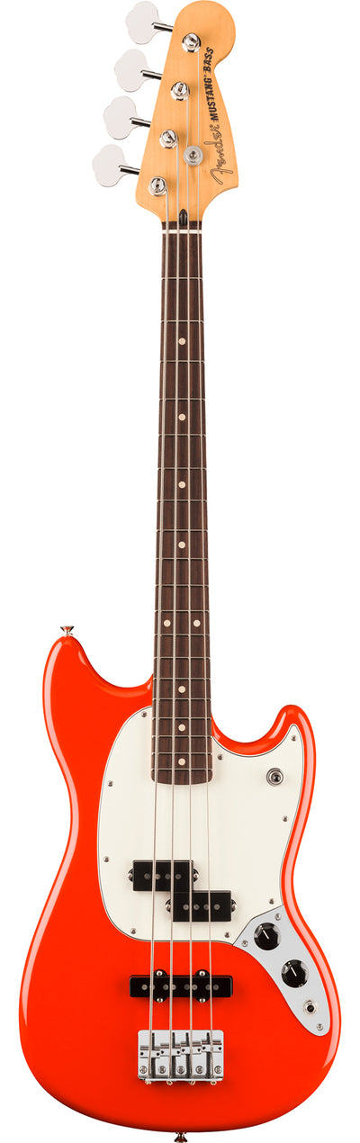 Fender Player II Mustang Bass PJ - Coral Red w/ Cleaning Kit