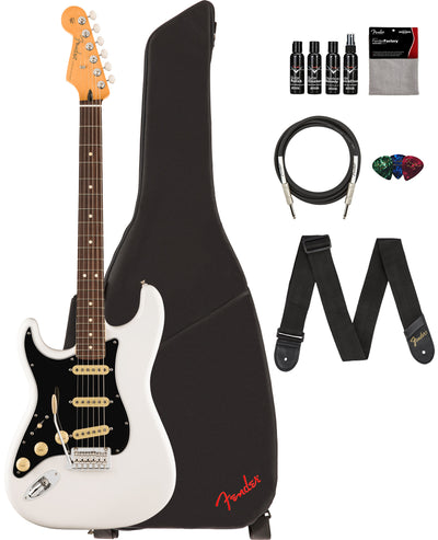 Fender Player II Stratocaster, Left Handed - Polar White w/ Cleaning Kit