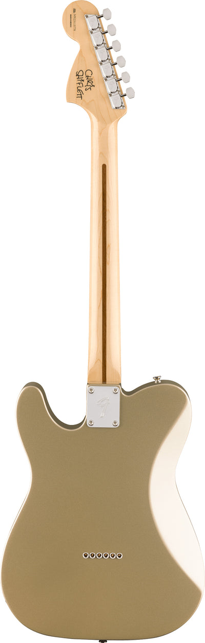 Fender Chris Shiflett Telecaster Deluxe - Shoreline Gold w/ Guitar Cleaning Kit