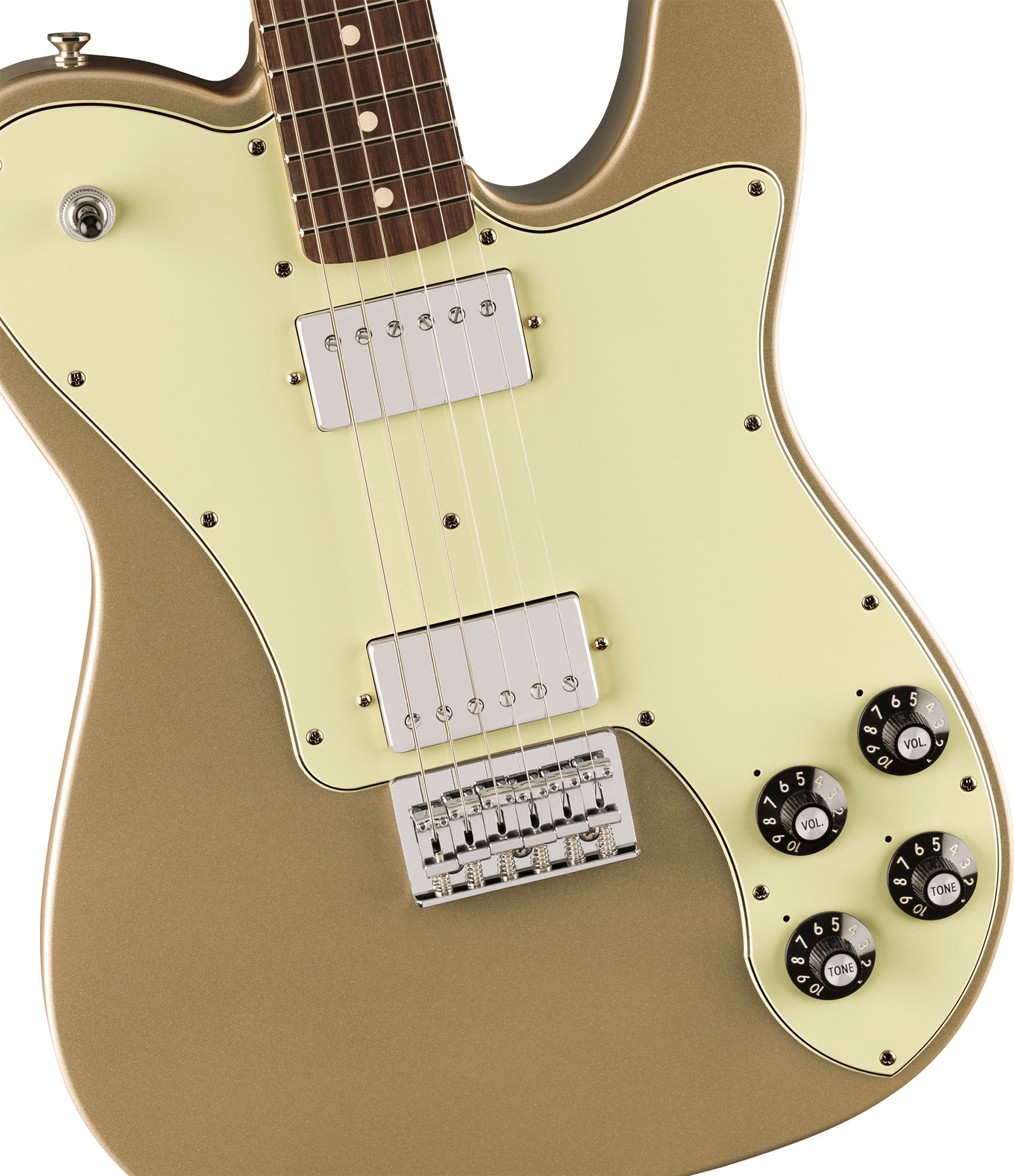 Fender Chris Shiflett Telecaster Deluxe - Shoreline Gold w/ Guitar Cleaning Kit