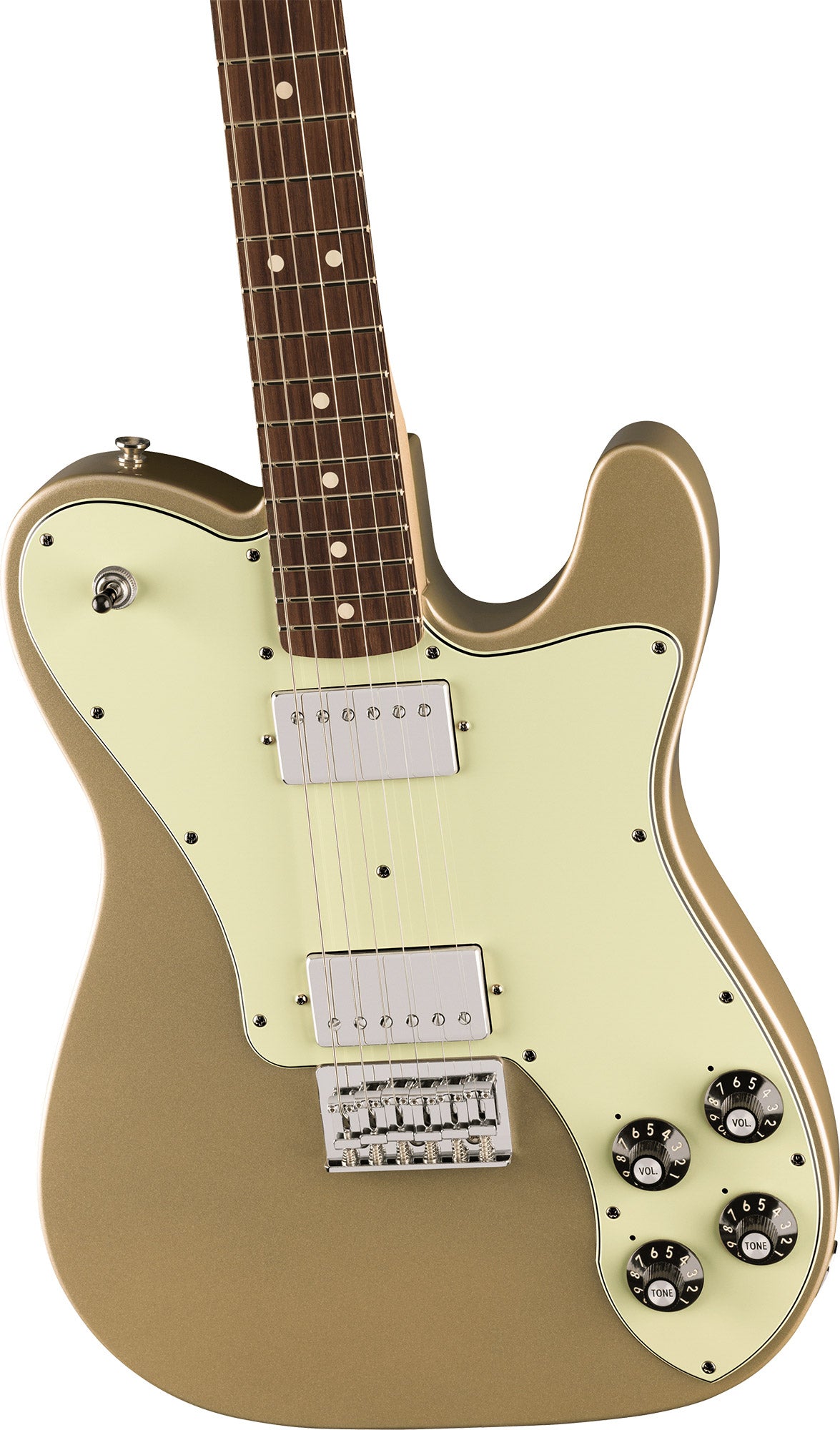 Fender Chris Shiflett Telecaster Deluxe - Shoreline Gold w/ Guitar Cleaning Kit
