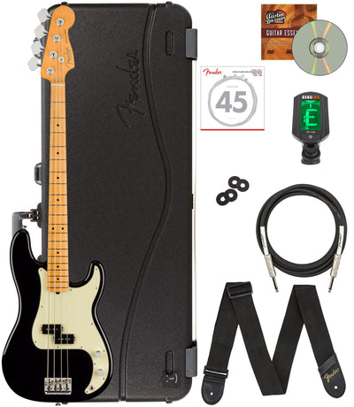 Fender American Professional II Precision Bass - Black w/ Hard Case