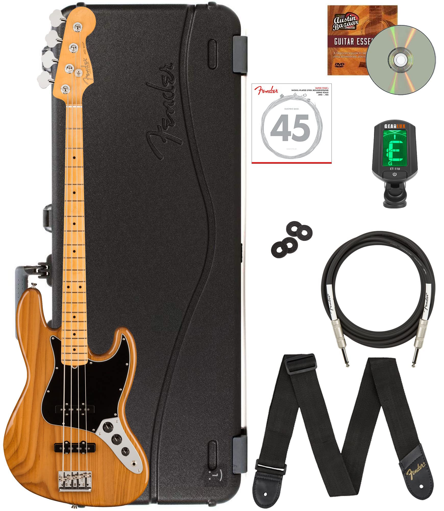 Fender American Professional II Jazz Bass - Roasted Pine w/ Deluxe Case