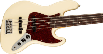 Fender American Professional II Jazz Bass V - Olympic White w/ Hard Case