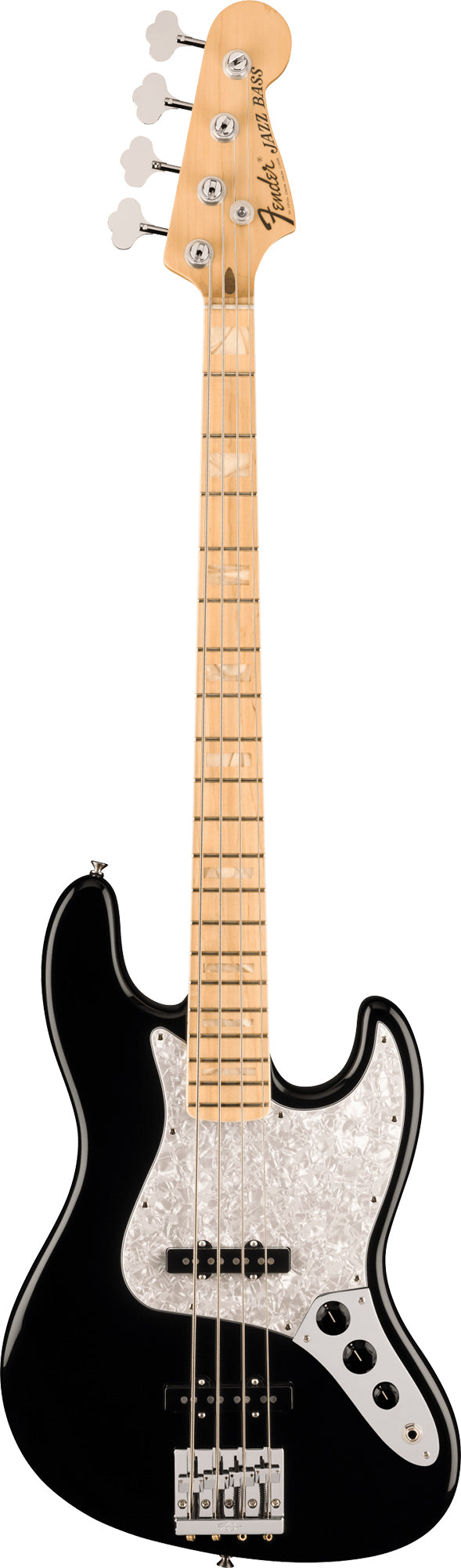 Fender USA Geddy Lee Jazz Bass - Black w/ ABS Molded Case