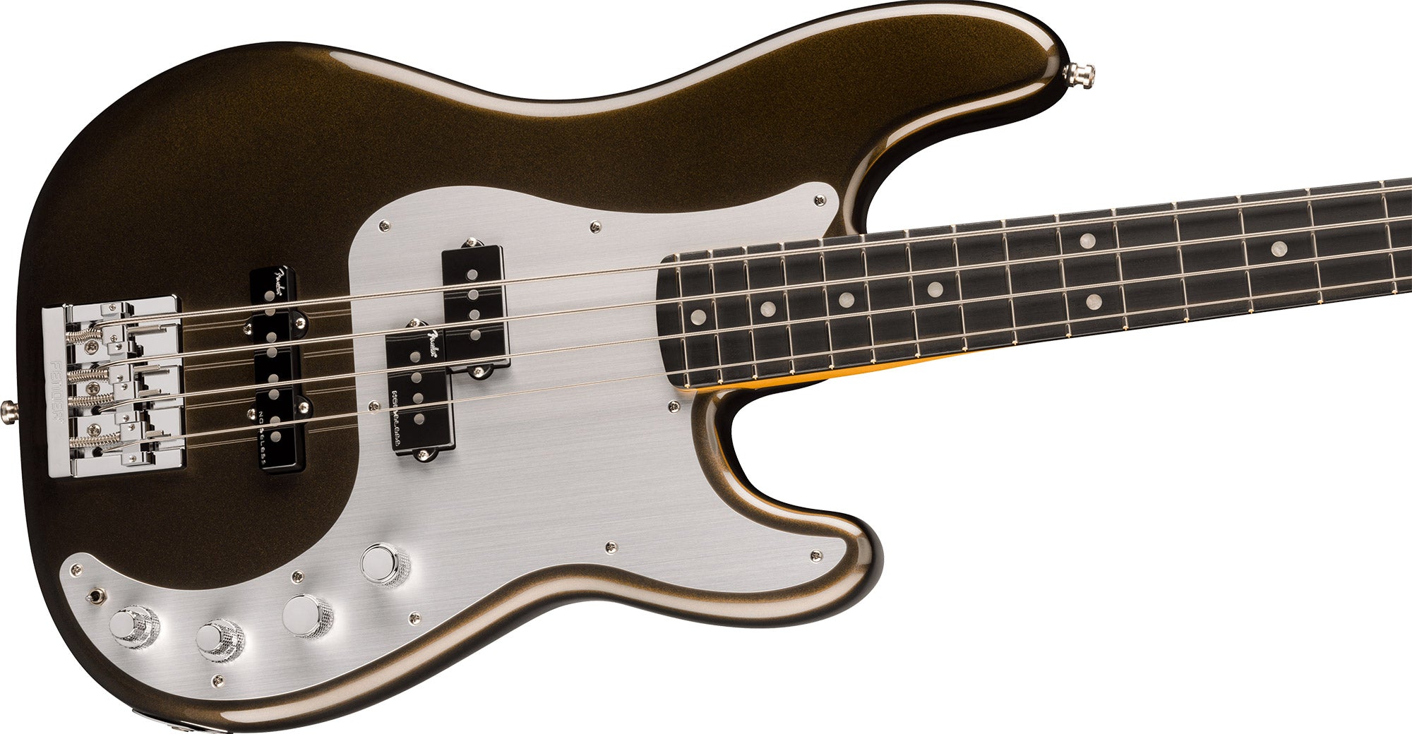 Fender American Ultra II Precision Bass - Texas Tea w/ Guitar Cleaning Kit