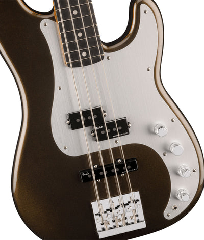 Fender American Ultra II Precision Bass - Texas Tea w/ Guitar Cleaning Kit