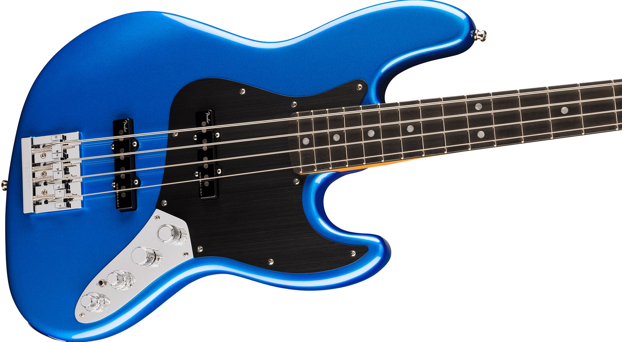 Fender American Ultra II Jazz Bass - Noble Blue w/ Guitar Cleaning Kit