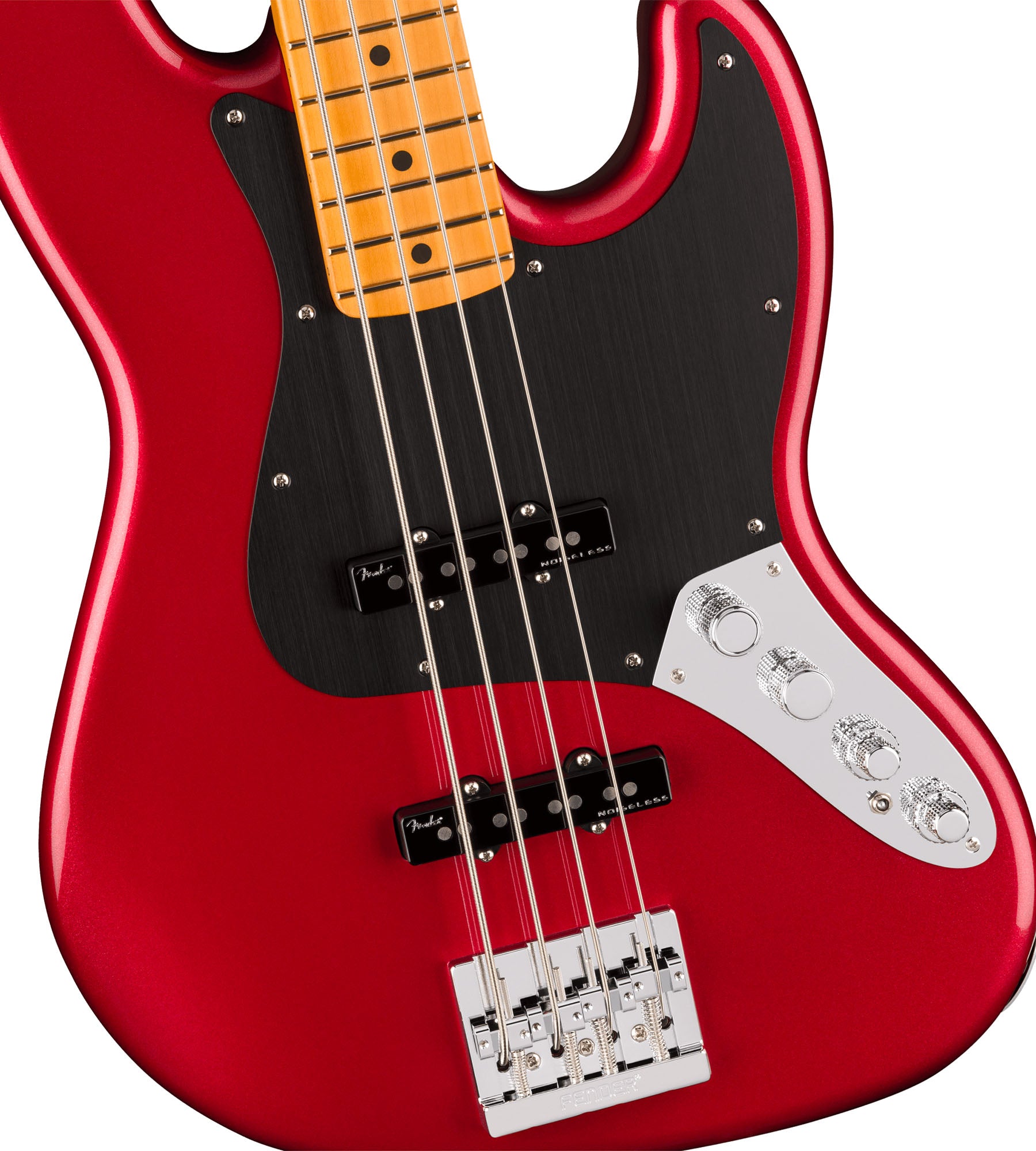 Fender American Ultra II Jazz Bass - Sinister Red w/ Guitar Cleaning Kit