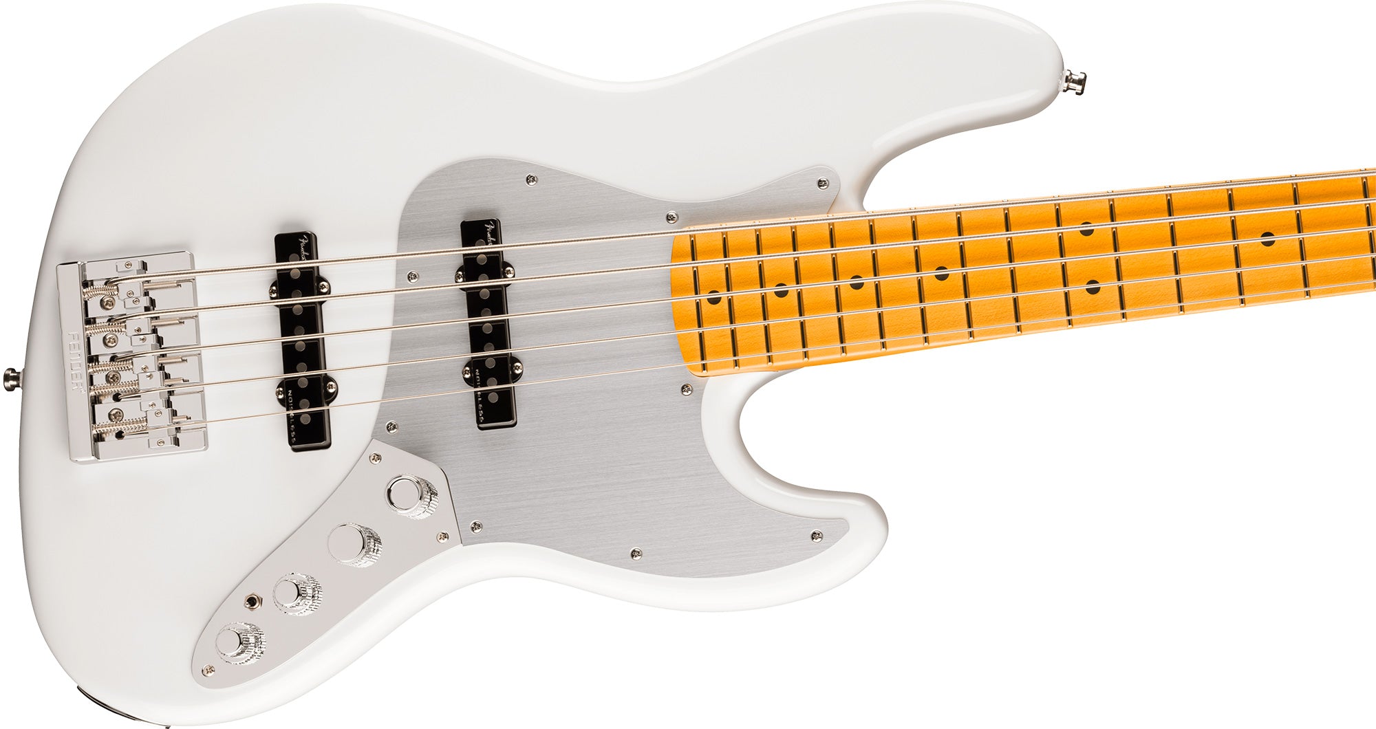 Fender American Ultra II Jazz Bass V - Avalanche w/ Guitar Cleaning Kit