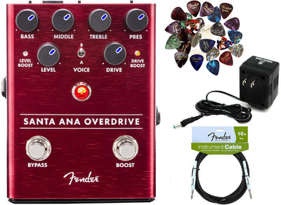 Fender Santa Ana Overdrive Pedal w/ Power Supply