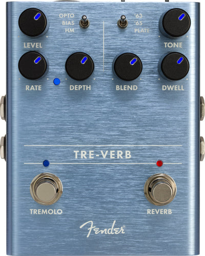 Fender Tre-Verb Digital Reverb-Tremolo Pedal w/ Power Supply