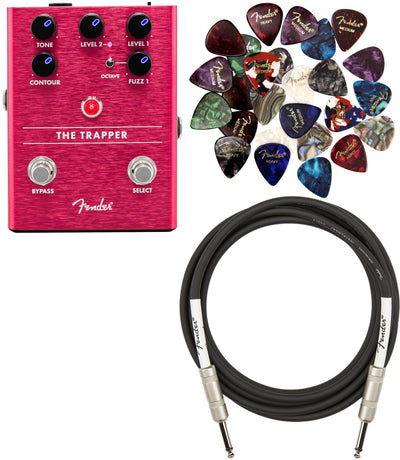 Fender The Trapper Dual Fuzz Pedal w/ Instrument Cable