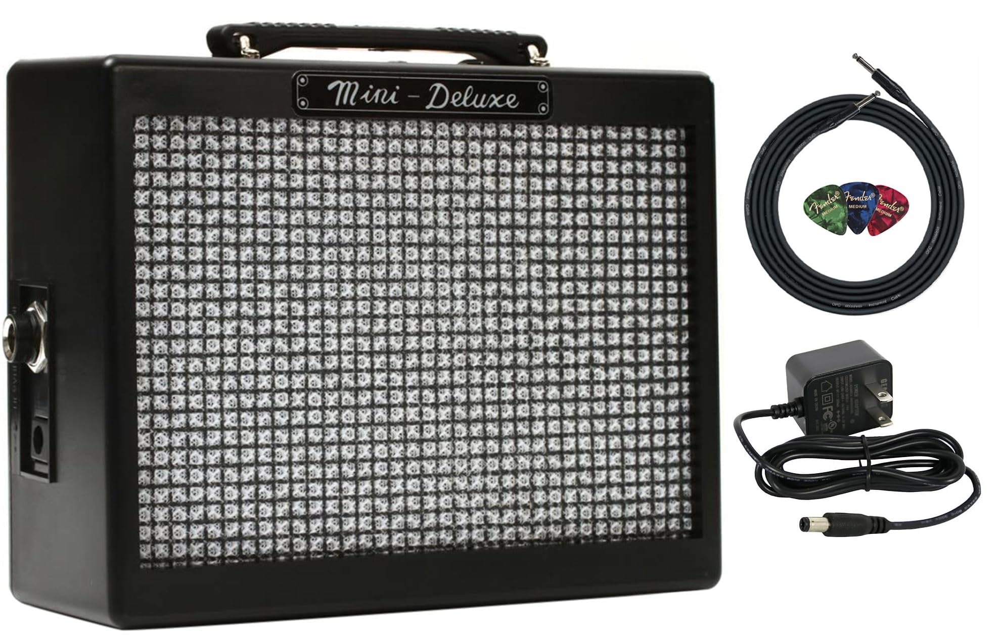 Fender MD20 Mini Deluxe Guitar Combo Amplifier w/ Instrument Cable