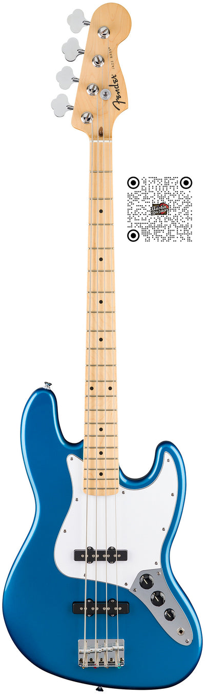 Fender Standard Jazz Bass - Aqua Marine Metallic w/ Guitar Cleaning Kit