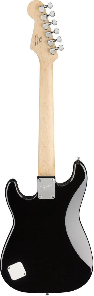 Fender Squier 3/4-Size Kids Mini Strat Electric Guitar - Black w/ Amplifier