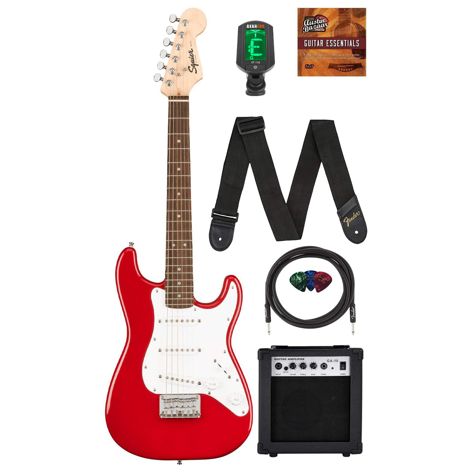 Fender Squier 3/4-Size Kids Mini Strat Electric Guitar - Dakota