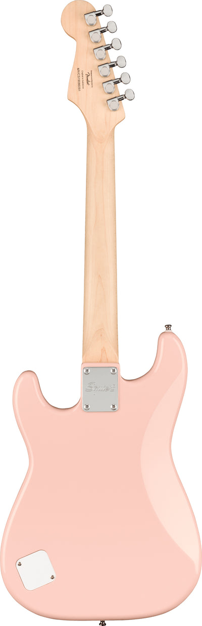 Fender Squier 3/4-Size Kids Mini Strat Electric Guitar - Shell Pink w/ Cable