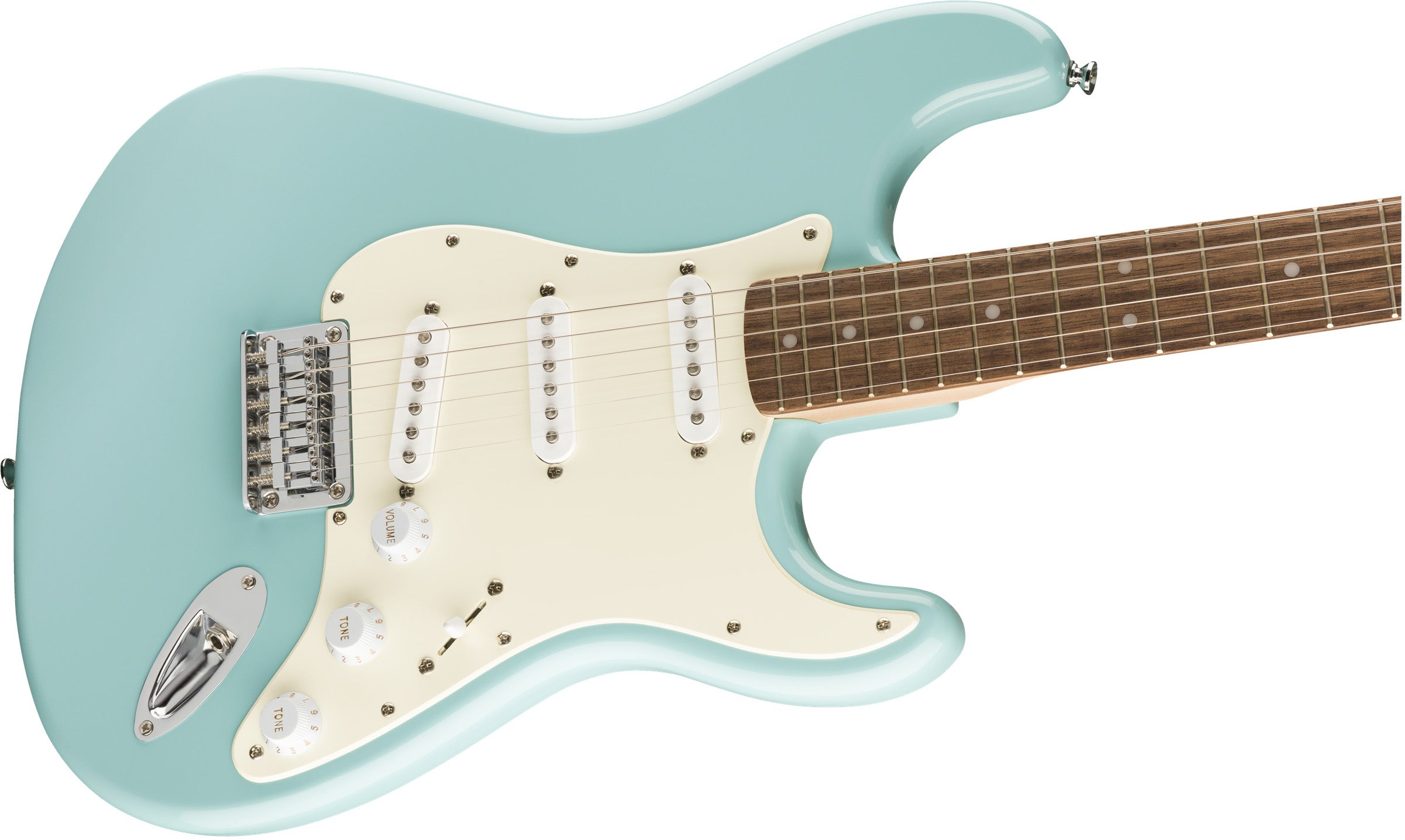 Fender Squier Bullet Stratocaster Hard Tail, Laurel - Tropical Turquoise w/ Gig Bag