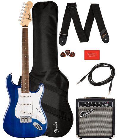 Fender Squier Sonic Stratocaster Pack - Sapphire Blue Transparent