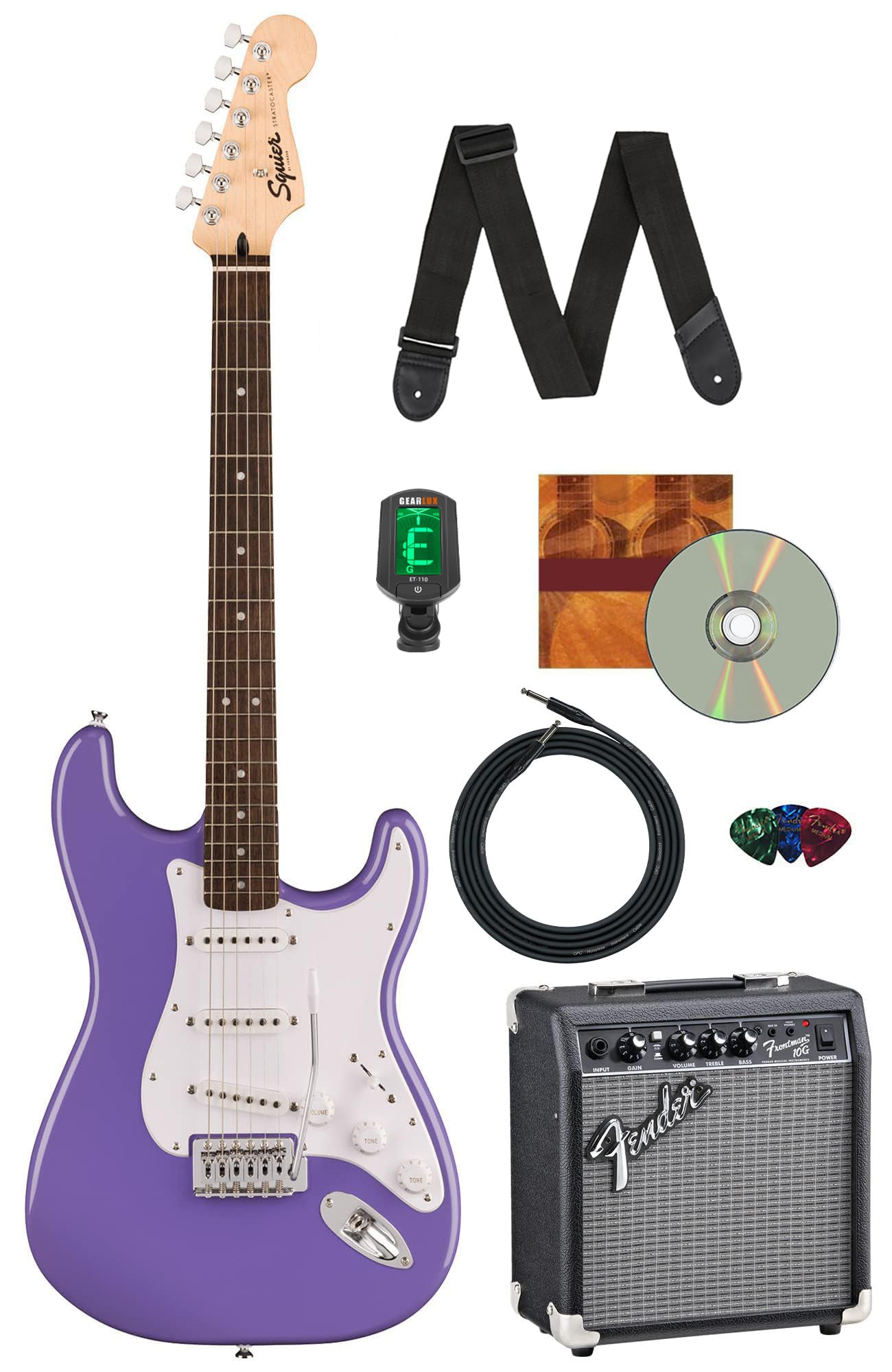 Fender Squier Sonic Stratocaster - Ultraviolet w/ Frontman 10G Amplifier
