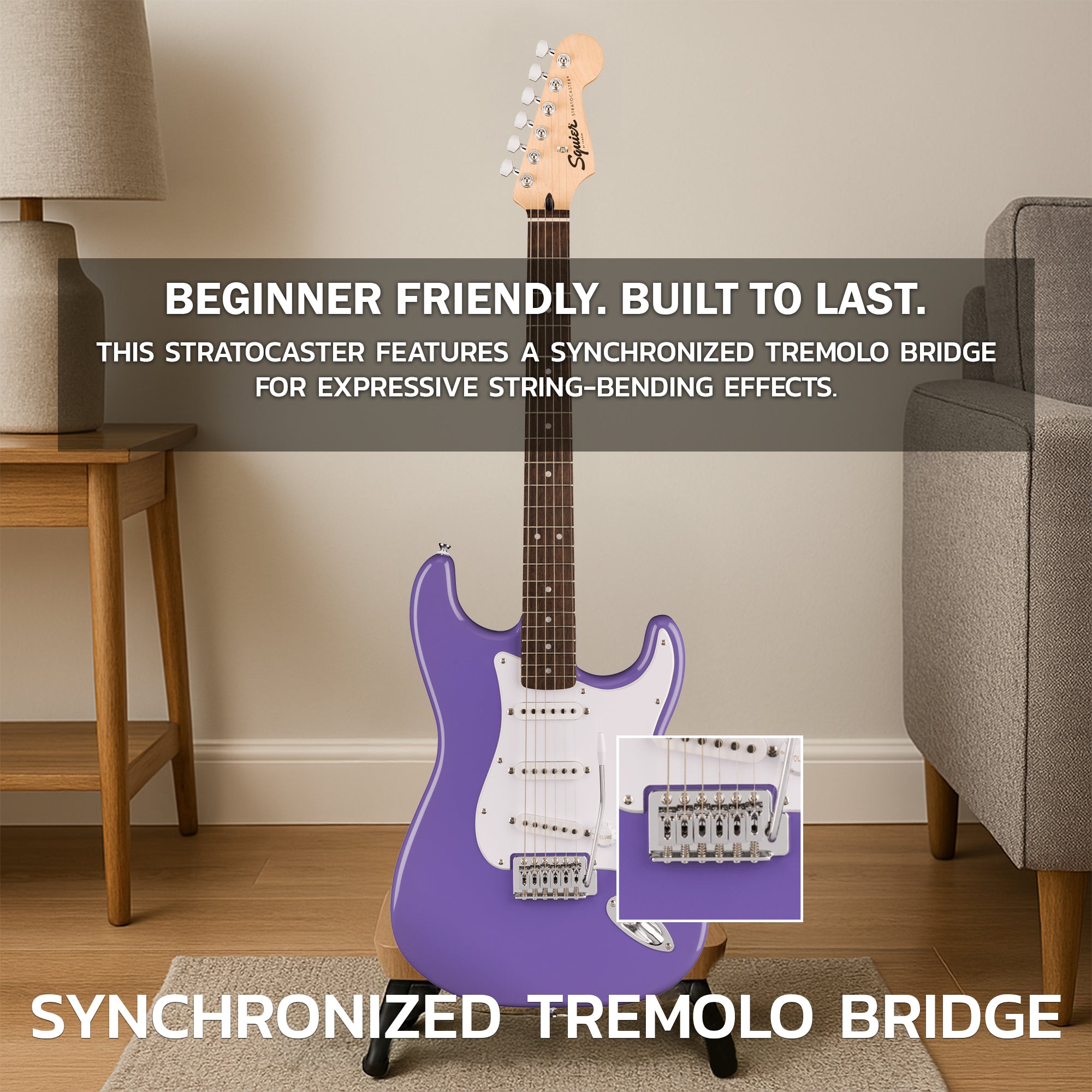 Fender Squier Sonic Stratocaster - Ultraviolet w/ Frontman 10G Amplifier