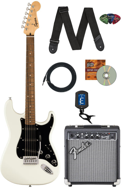 Fender Squier Sonic Stratocaster - Arctic White w/ Frontman 10G