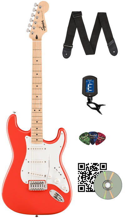 Fender Squier Sonic Stratocaster - Fiesta Red w/ Tuner