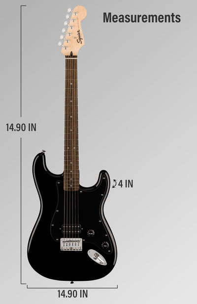 Fender Squier Sonic Stratocaster HT H - Black w/ Frontman 10G Amplifier