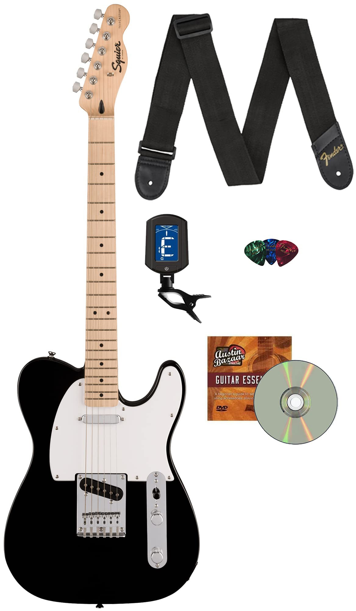 Fender Squier Sonic Telecaster - Black w/ Tuner