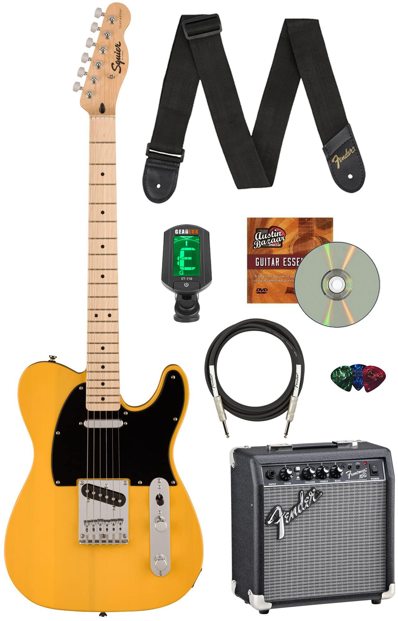 Fender Squier Sonic Telecaster - Butterscotch Blonde w/ Frontman 10G Amplifier