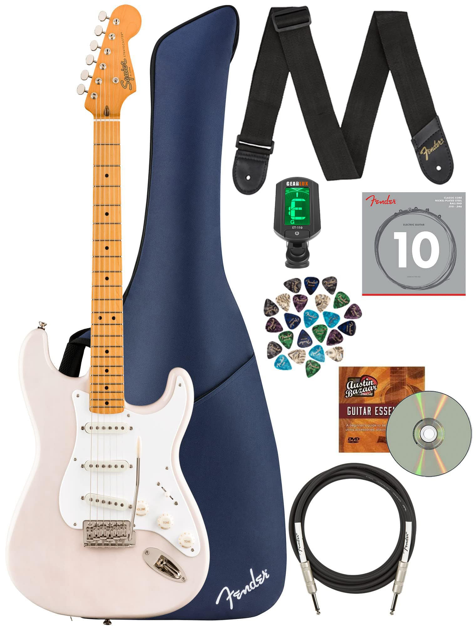 Fender Squier Classic Vibe '50s Stratocaster - White Blonde w/ Gig Bag