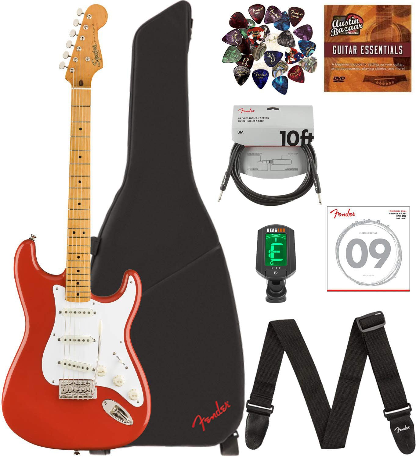 Fender Squier Classic Vibe '50s Stratocaster - Fiesta Red w/ Gig Bag