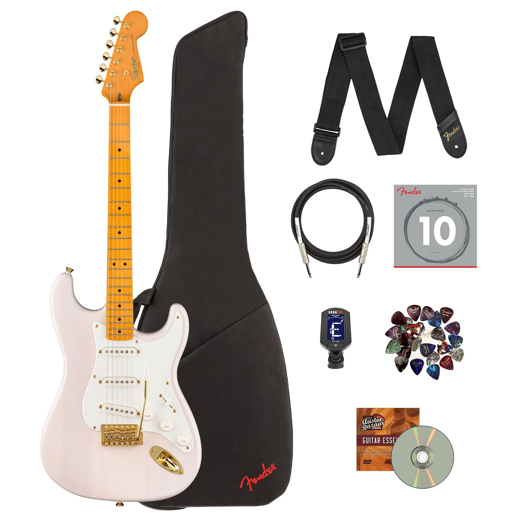 Fender Squier Classic Vibe '50s Stratocaster - White Blonde w/ Gig Bag