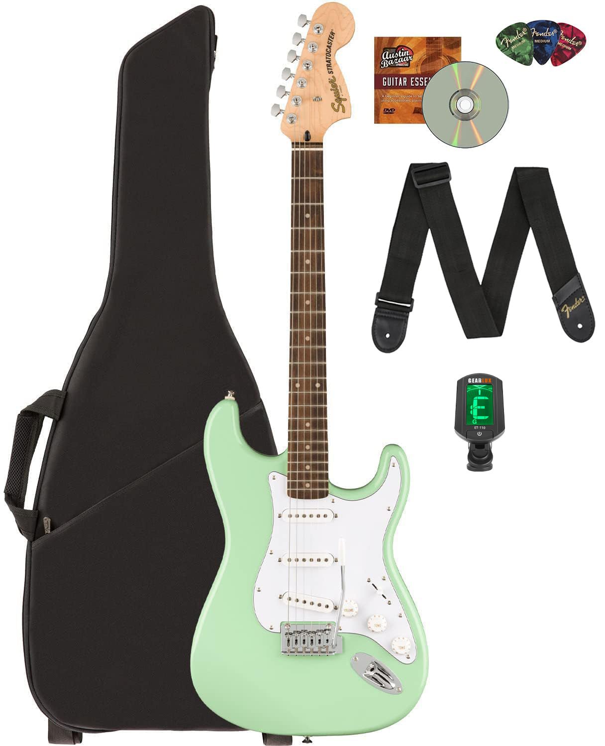 Fender Squier Affinity Stratocaster - Surf Green w/ Gig Bag