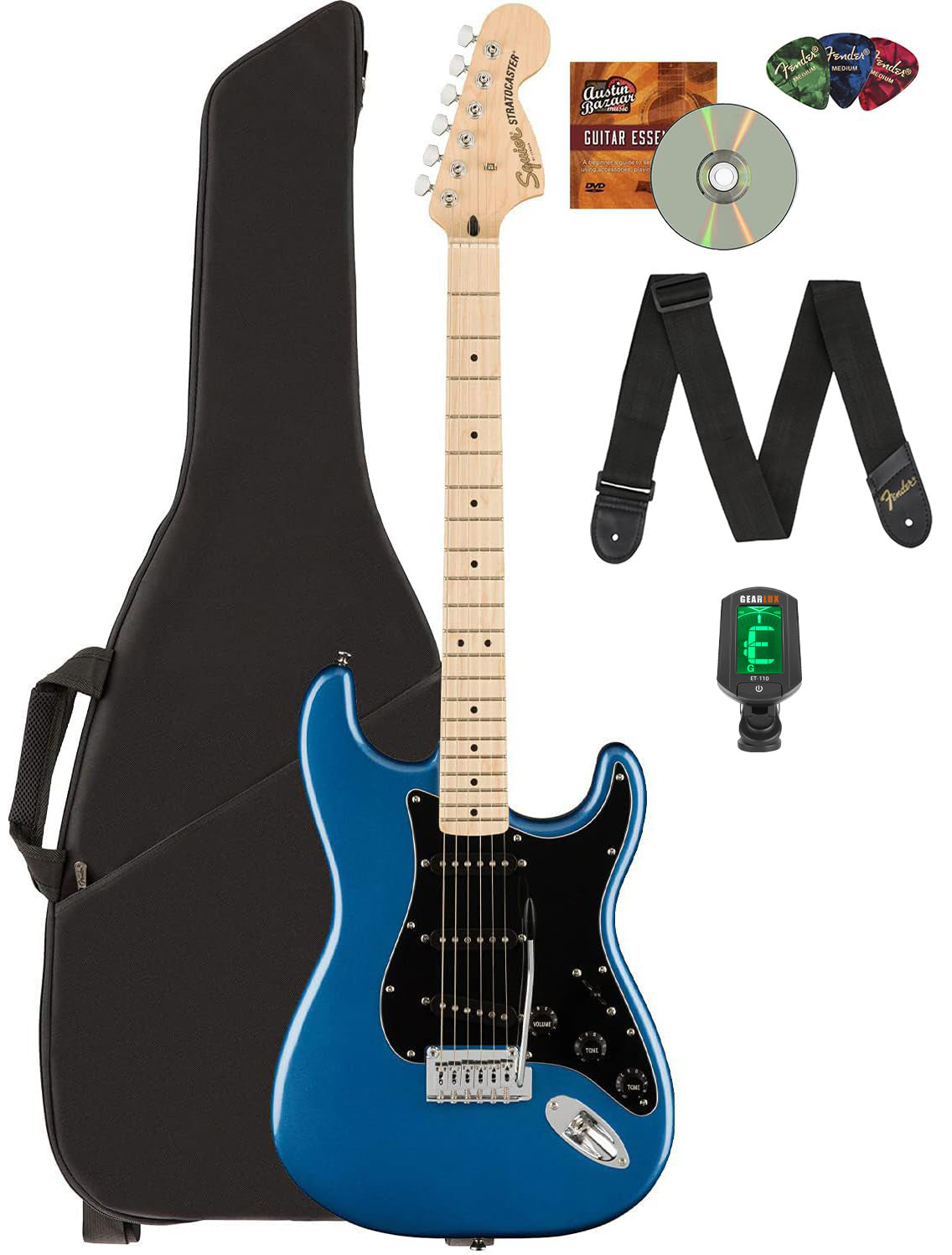 Fender Squier Affinity Stratocaster - Lake Placid Blue w/ Frontman