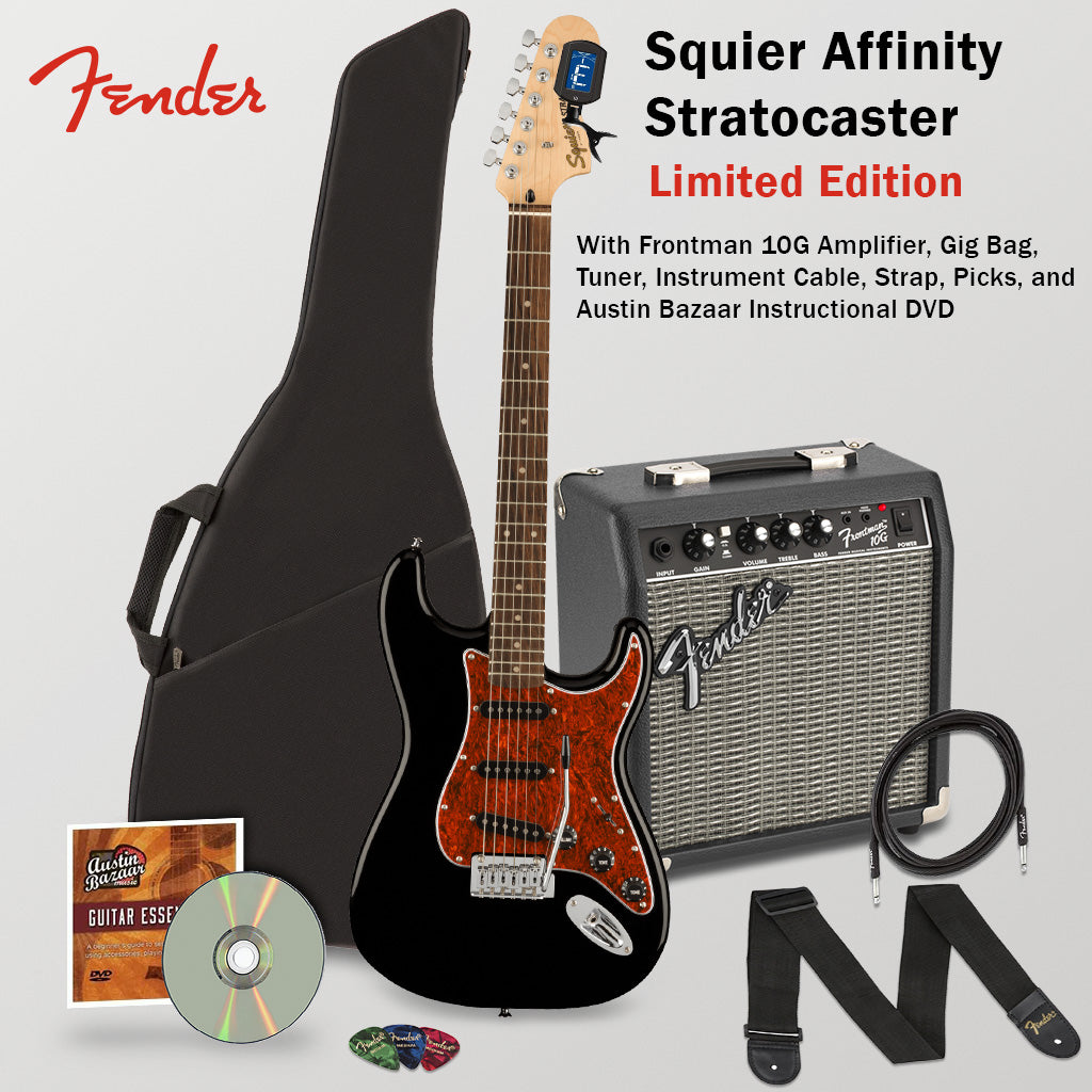Fender Squier Affinity Stratocaster - Black Limited Edition