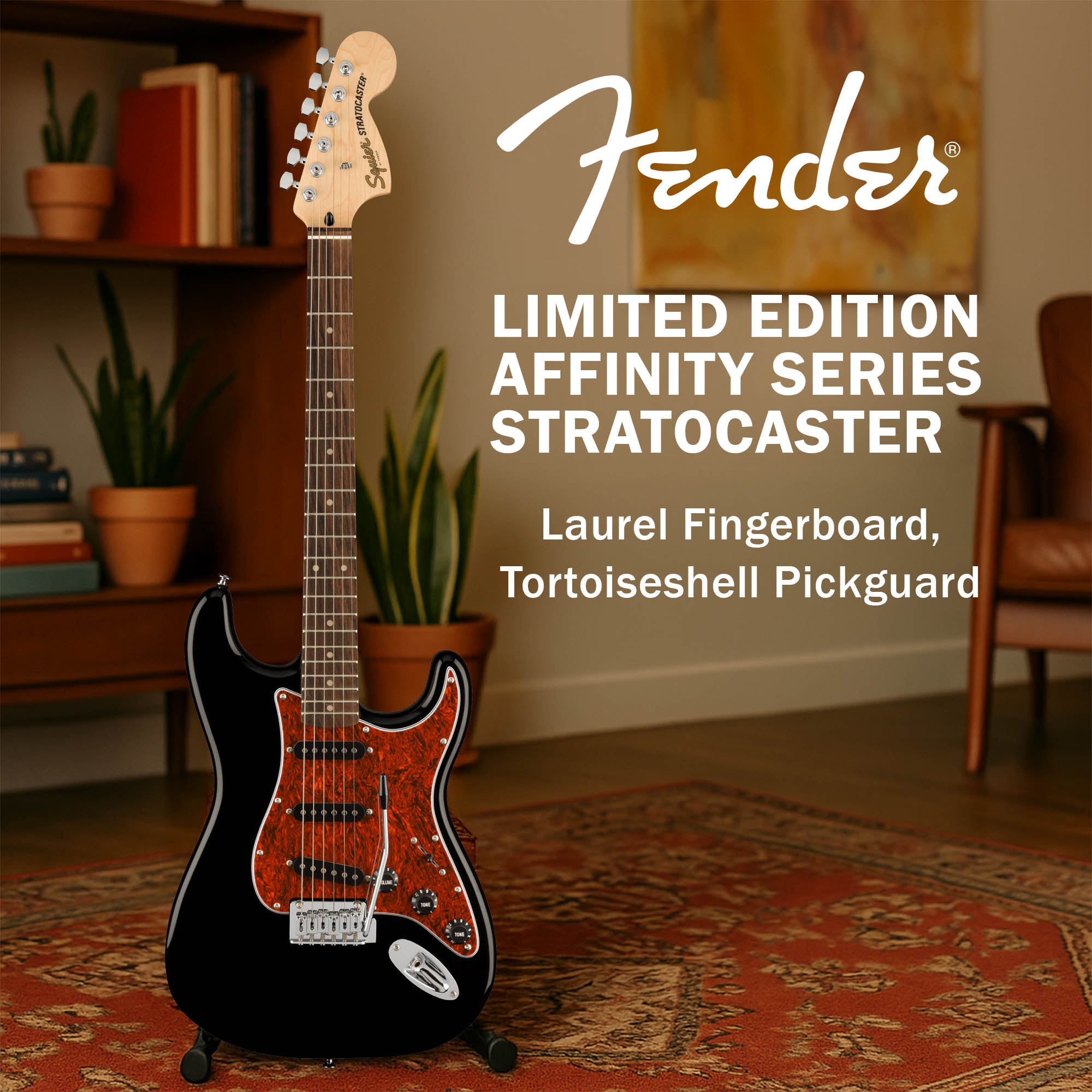 Fender Squier Affinity Stratocaster - Black Limited Edition
