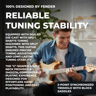 Fender Squier Affinity Stratocaster HSS - Natural