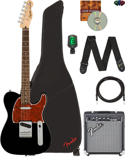 Fender Squier Affinity Telecaster - Black w/ Frontman 10G Amplifier