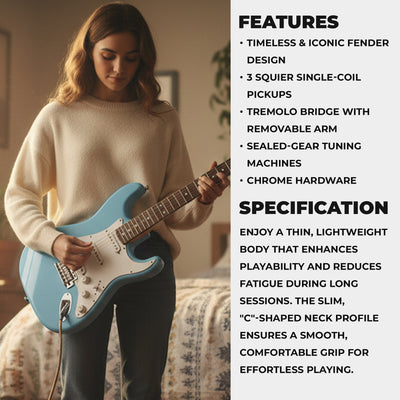 Fender Squier Stratocaster - Daphne Blue