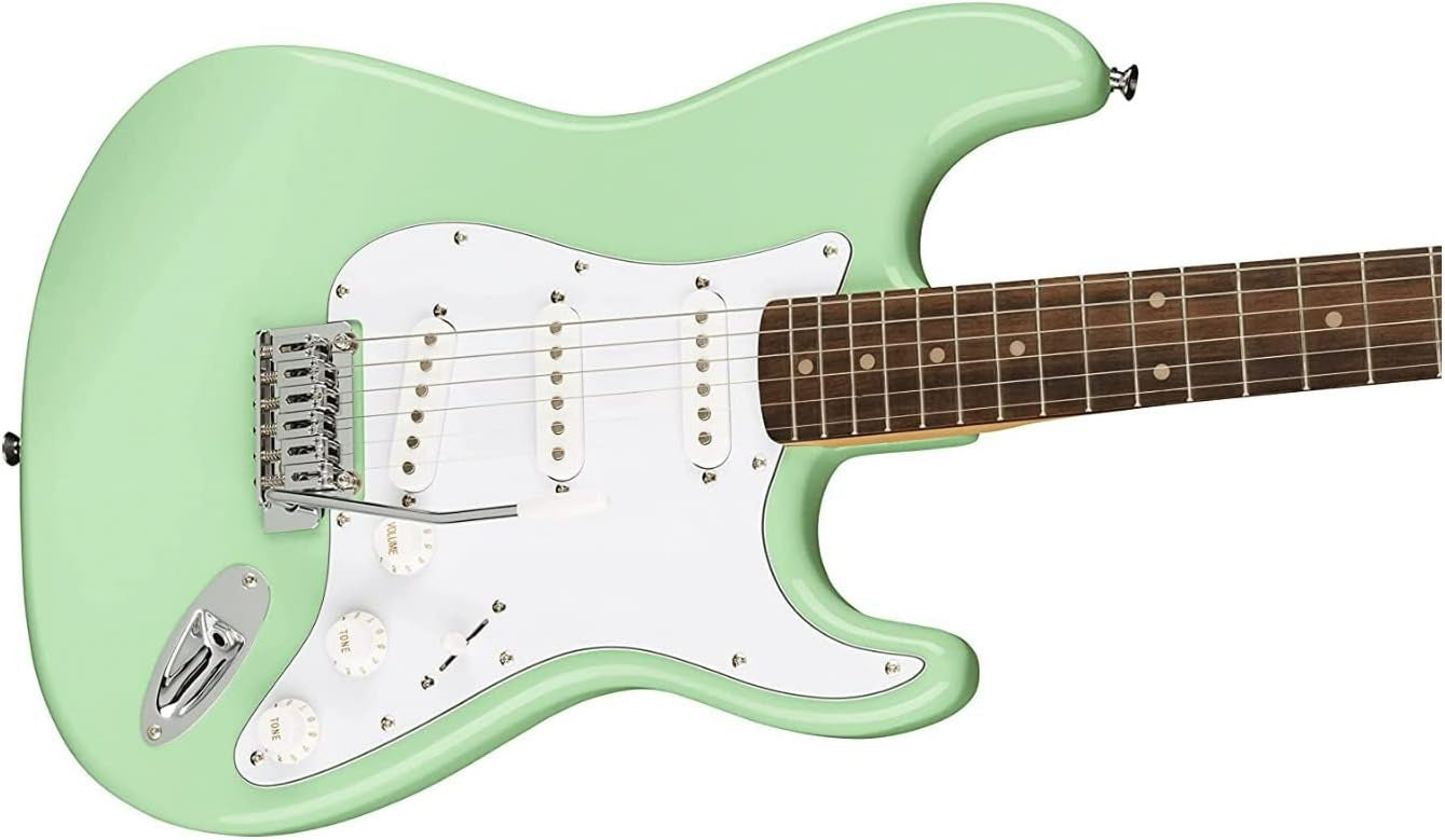 Fender Squier Stratocaster - Surf Green w/ Frontman 10G Amplifier
