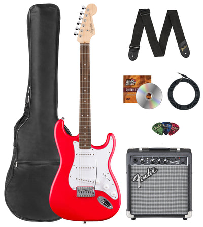 Fender Squier Stratocaster - Torino Red w/ Frontman 10G Amplifier