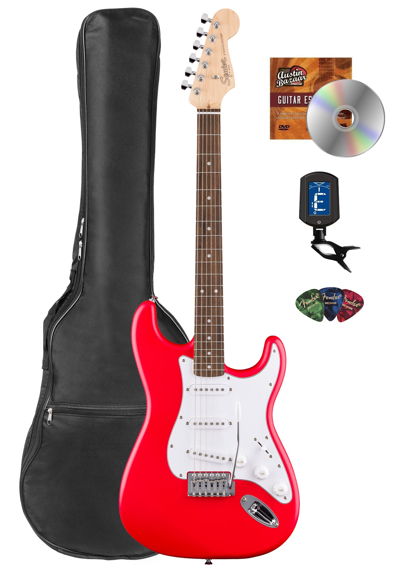 Fender Squier Stratocaster - Torino Red w/ Gig Bag