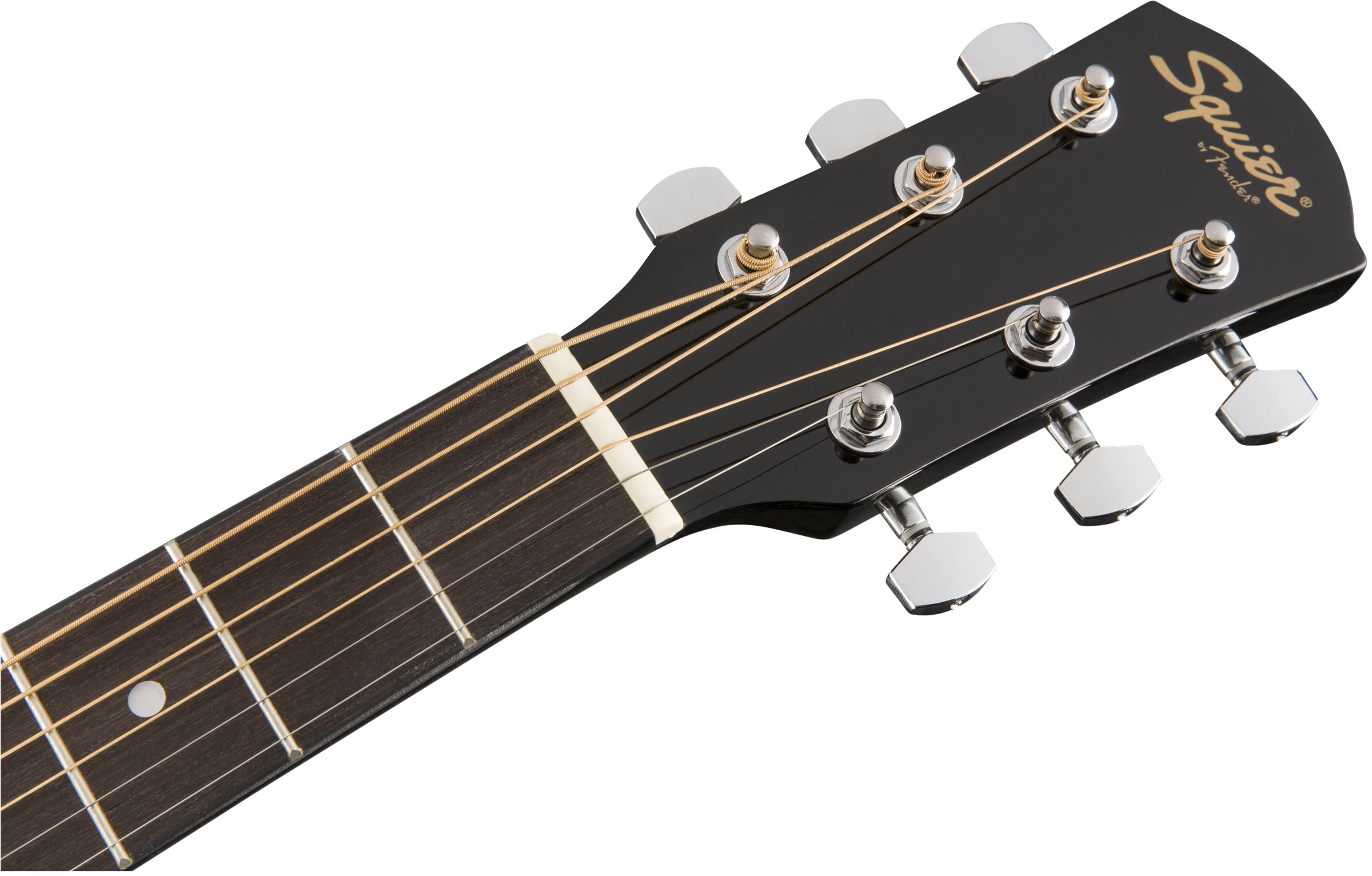 Fender Squier Dreadnought Acoustic Guitar - Black w/ Hard Case