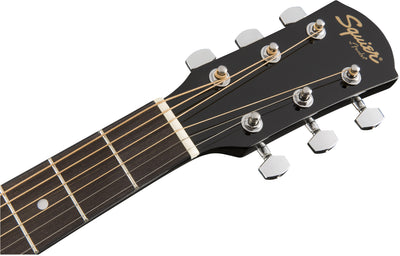 Fender Squier Dreadnought Acoustic Guitar - Black w/ Hard Case