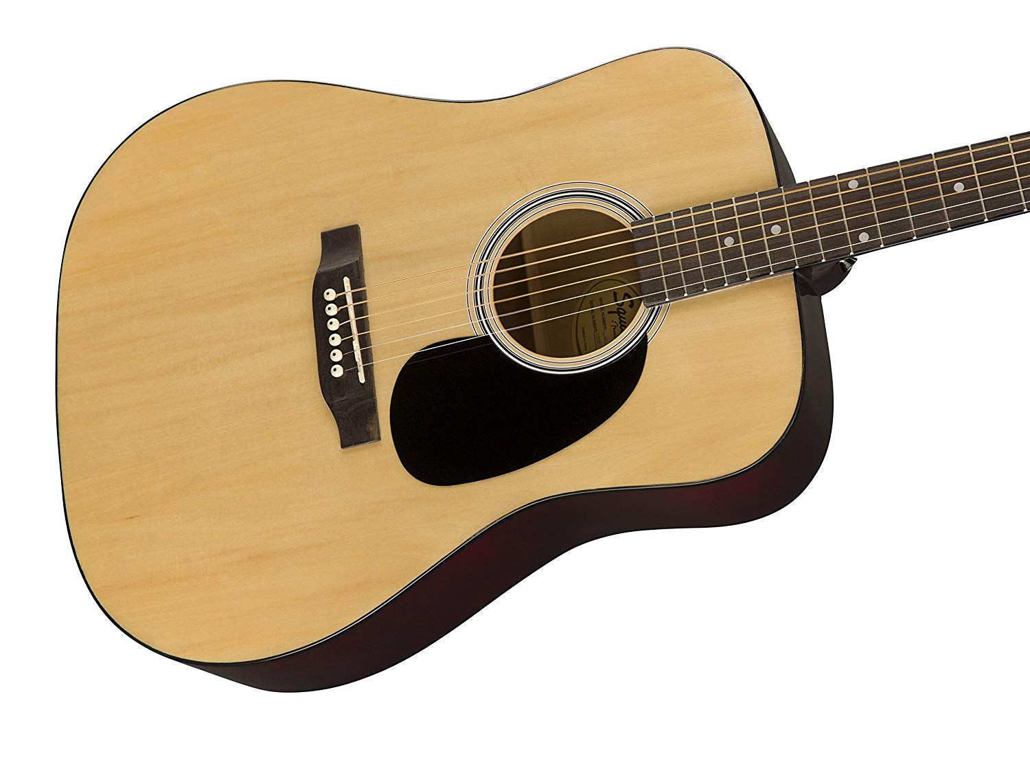 Fender Squier Dreadnought Acoustic Guitar - Natural w/ Hard Case