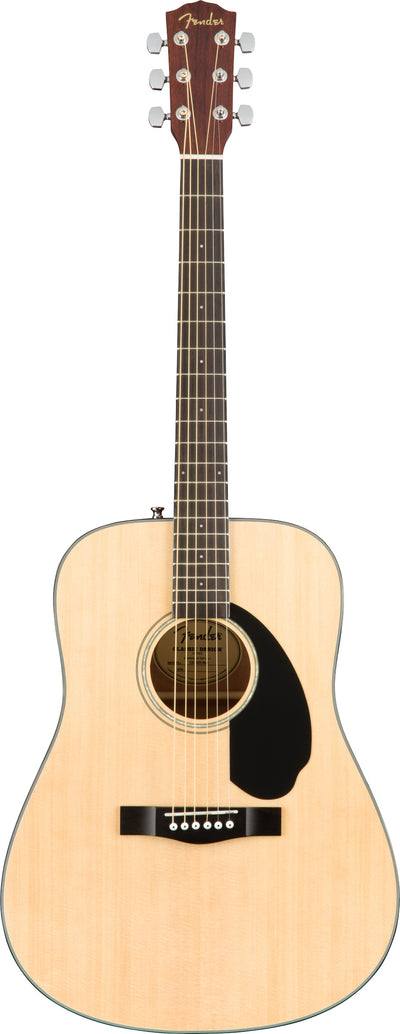 Fender CD-60S Solid Top Dreadnought Acoustic Guitar - Natural w/ Gig Bag