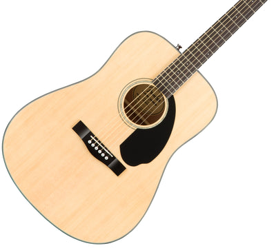 Fender CD-60S Solid Top Dreadnought Acoustic Guitar - Natural w/ Gig Bag