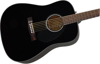Fender CD-60S Solid Top Dreadnought Acoustic Guitar - Black